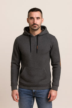 Men's Pullover Hoodie, Classic Drawstring Hood