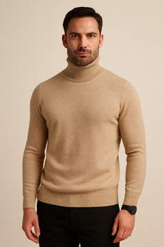Men's Turtleneck Jumper, Fine Knit Roll Neck